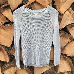 Sonoma grey cabelknit sweater petite small